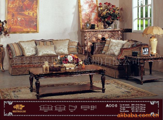 客厅家具 厂家产品 仿古布艺古典沙发 产品描述:买家须知1,客户在购买
